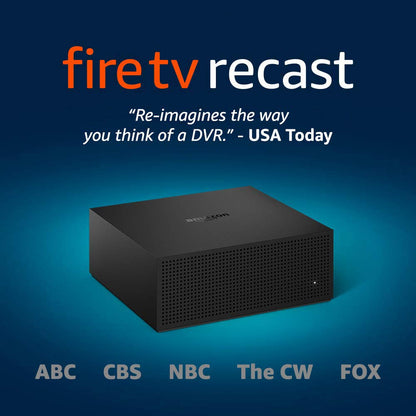 All-New Fi re TV Recast, Over-The-Air DVR, 500 GB, 75 Hours, DVR for Cord Cutters