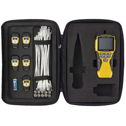 Klein Tools VDV501-851 Cable Tester Kit with Scout Pro 3 for Ethernet/Data, Coax/Video and Phone Cables, 5 Locator Remotes
