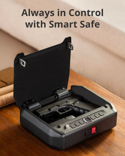 eufy Security Smart Safe Wi-Fi S10, Biometric Gun Safe for Pistols, Instant Alerts, CA DOJ Certification for Handgun Storage and Safety, Fingerprint and App Access