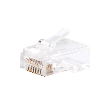 Cable Matters 100 Pack Pass Through RJ45 Modular Plugs for Solid or Stranded UTP Cable