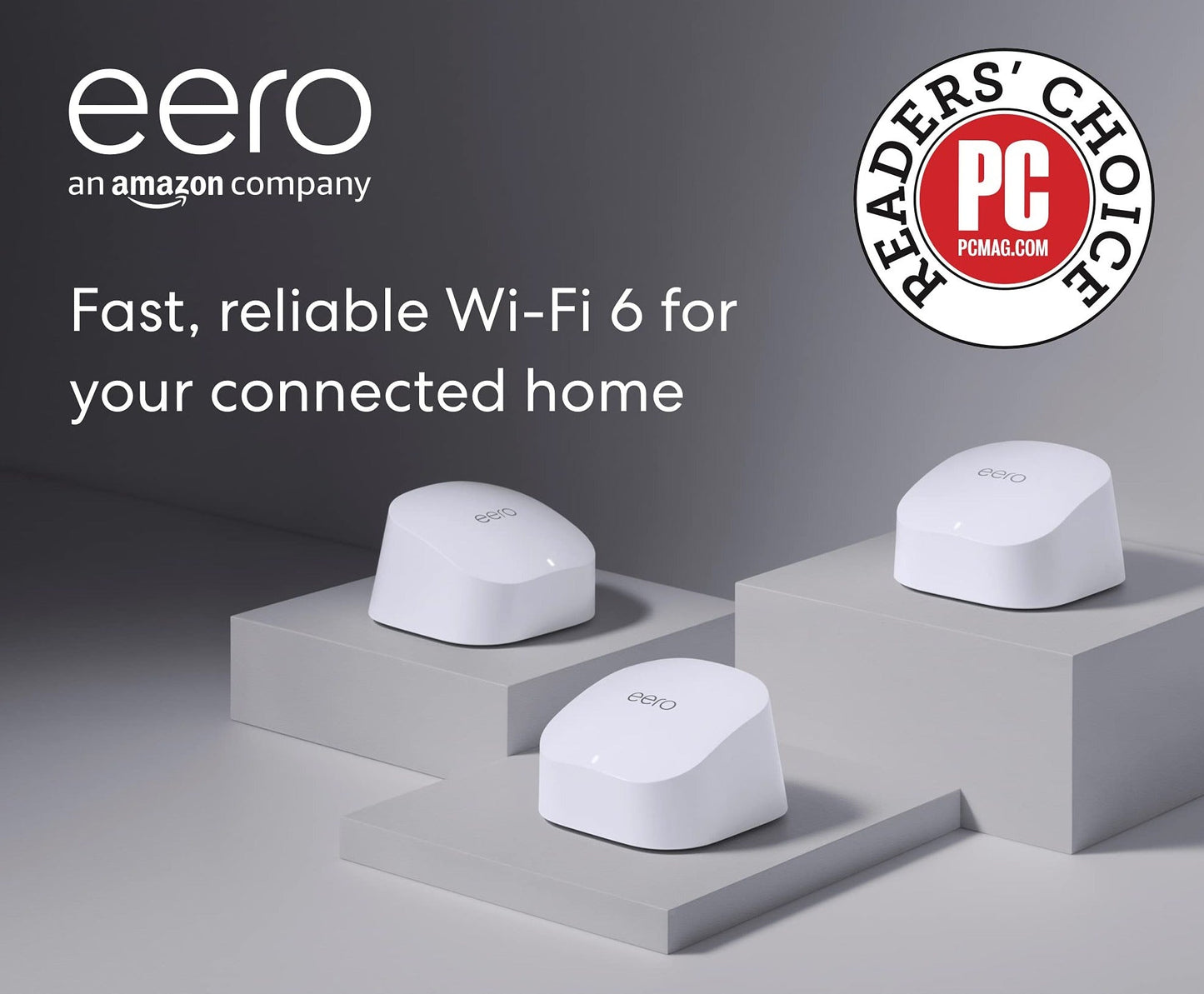 All-New Eero Mesh Wifi Extender Wi-Fi 6 Dual-Band High Speed Mesh Networks For Home - Expands Existing Eros Network 3-Pack