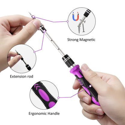 138 In 1 Precision Screwdriver Tool Kit Suitable For iPhones,tablets,watches,cameras,nintendo Repairs Etc.with Mini Wrench And Stripped Screw Remover