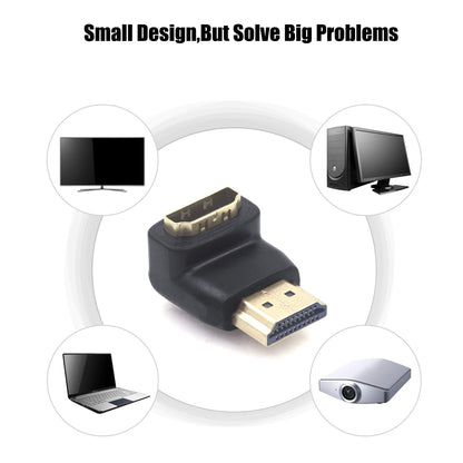 VCE Combo HDMI 90 Degree and 270 Degree Right Angle Male to Female Adapter 3D&4K Supported