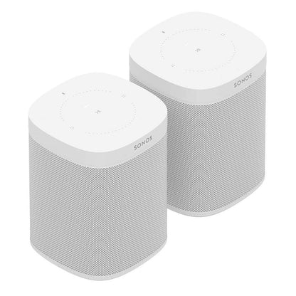 Sonos One (Gen 2) Two Room Set Voice Controlled Smart Speaker with Amazon Alexa Built in (2-Pack White)