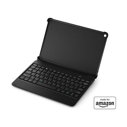 All New, Made for Amazon Bluetooth Keyboard with detachable case in Black, for Fire HD 10 (11th Generation) 2021 release