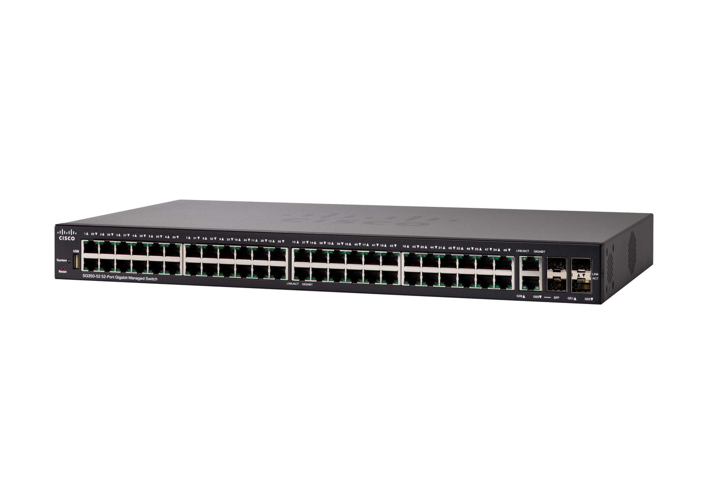 Cisco SG350-52-K9-NA 52-Port Gigabit Managed Switch