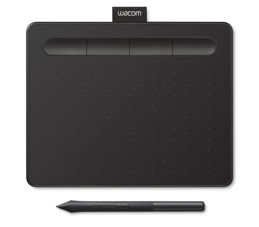 Wacom Intuos Graphics Drawing Tablet for Mac, PC, Chromebook & Android (small) with Software Included - Black (CTL4100)