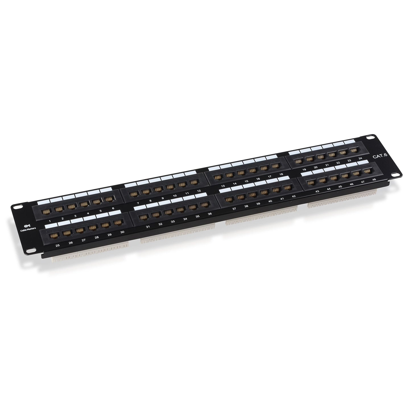 Cable Matters UL Listed Rackmount or Wall Mount 48 Port Network Patch Panel (Cat6 Patch Panel / RJ45 Patch Panel)