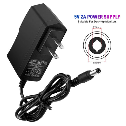 DC 24V 3A Power Adapter, 72 Watt AC 100-240V to DC 24Volt Transformers, Switching Power Supply for LED Strip Light, Camera, Wireless Router 2.1mm X 5.5mm US Plug