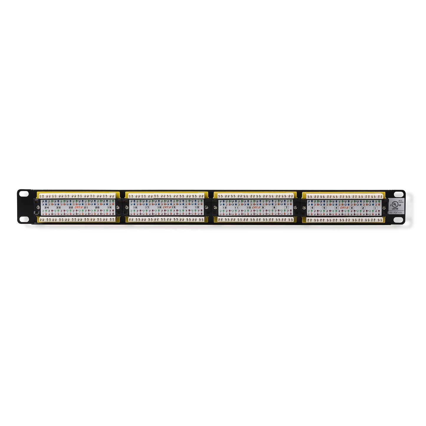 Cable Matters UL Listed Rackmount or Wall Mount 24 Port Network Patch Panel (Cat6 Patch Panel / RJ45 Patch Panel)