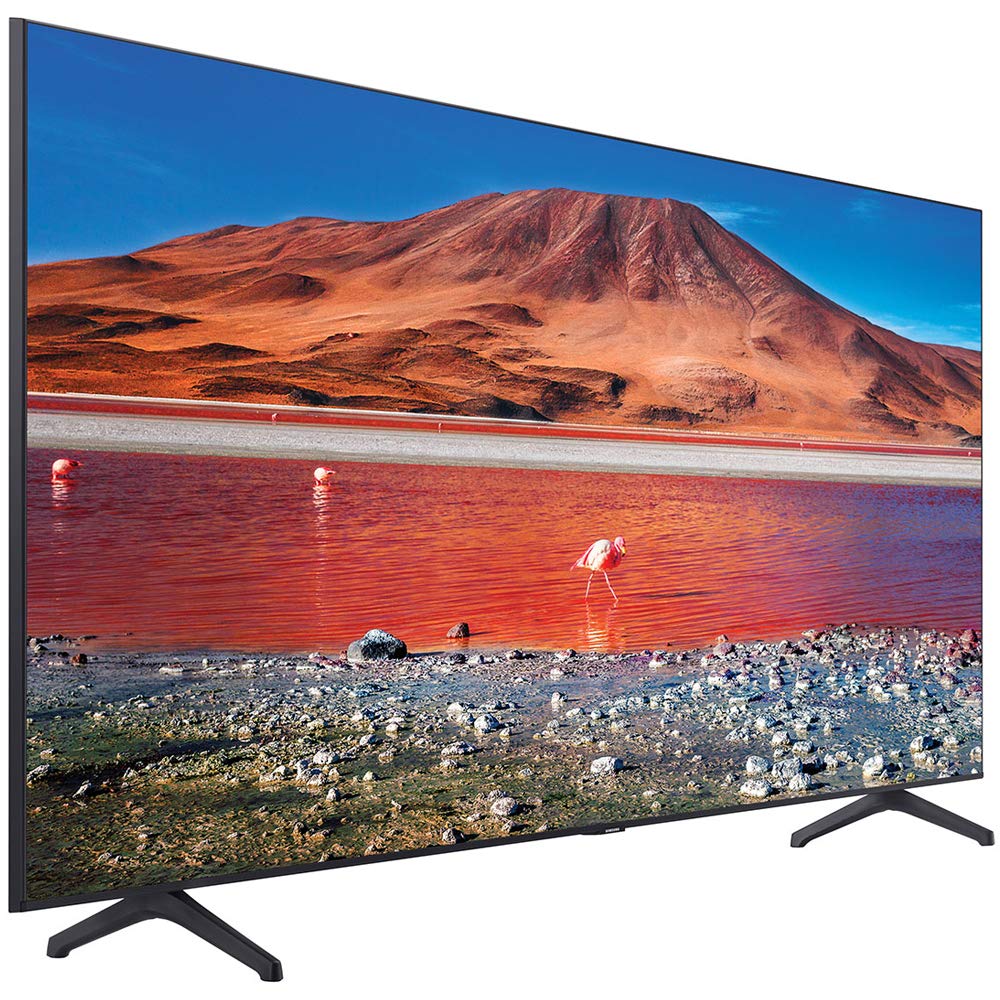 SAMSUNG UN43TU7000 43" 4K Ultra HD Smart LED TV (2020) with Deco Gear Soundbar Bundle