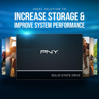 PNY CS900 120GB 3D NAND 2.5" SATA III Internal Solid State Drive (SSD) - (SSD7CS900-120-RB)