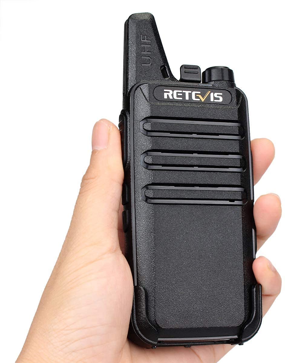 Retevis RT22 Walkie Talkies Rechargeable Voice Activated Emergency Alarm Outdoor Cruise Ship Walkie Talkies Two Way Radio(4 Pack)