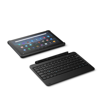All New, Made for Amazon Bluetooth Keyboard with detachable case in Black, for Fire HD 10 (11th Generation) 2021 release