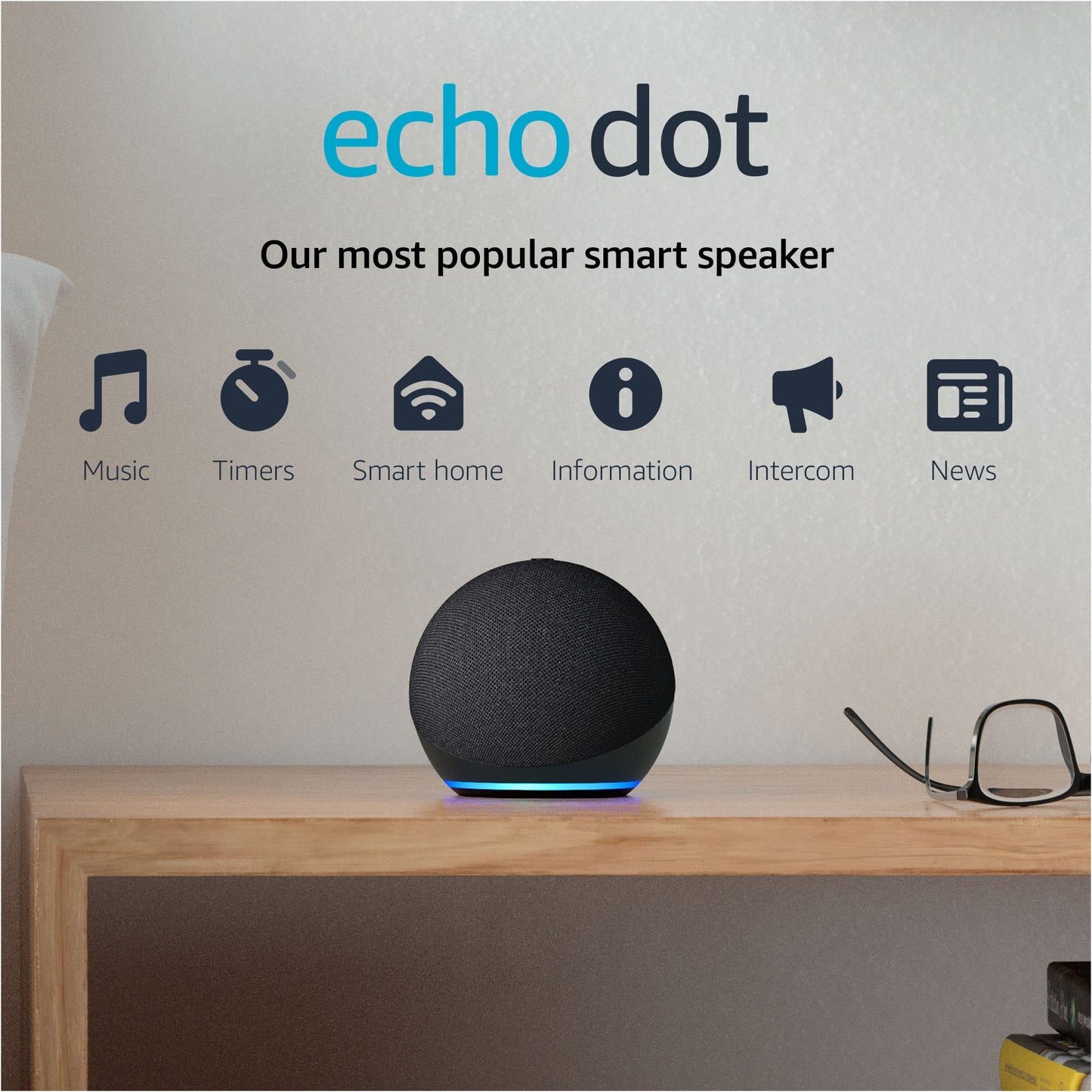 All-new Echo Dot (4th Gen) | Charcoal