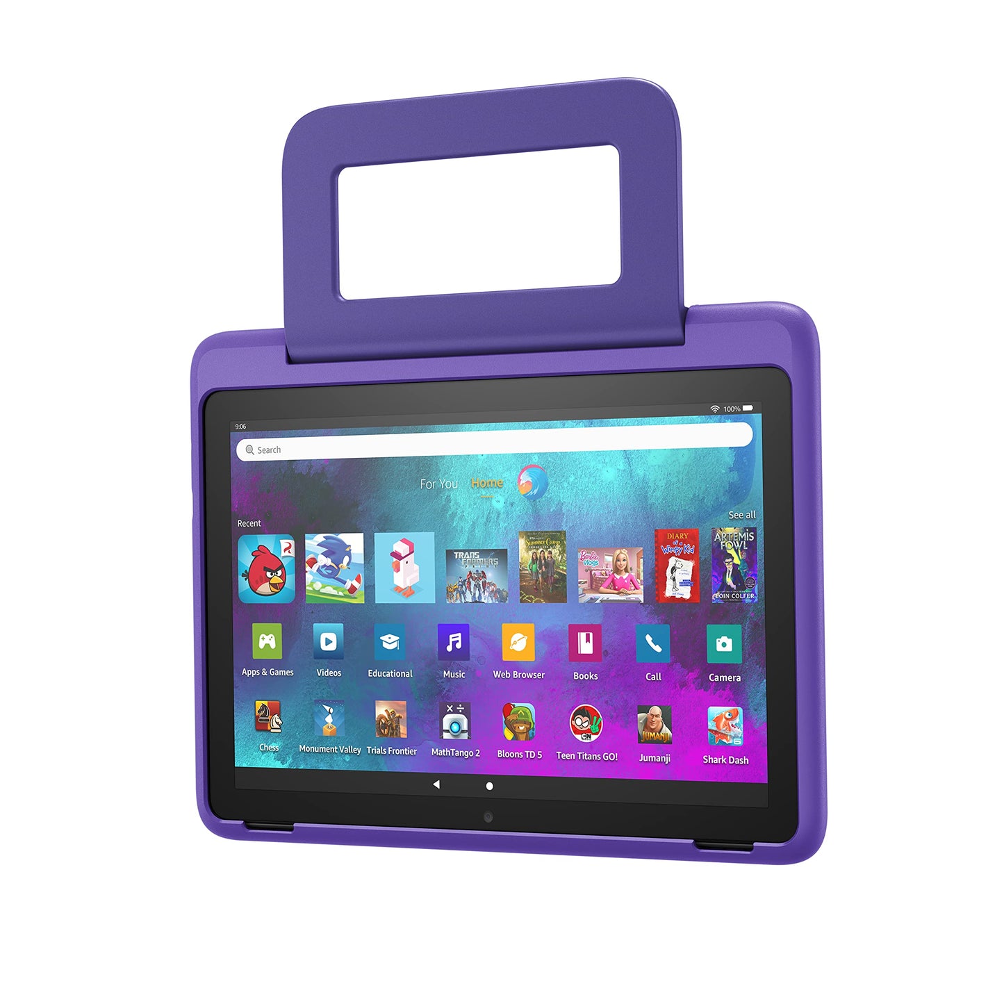 Amazon Kid-Friendly Case for Fire HD 10 tablet (Only compatible with 11th generation tablet, 2021 release), Sky Blue