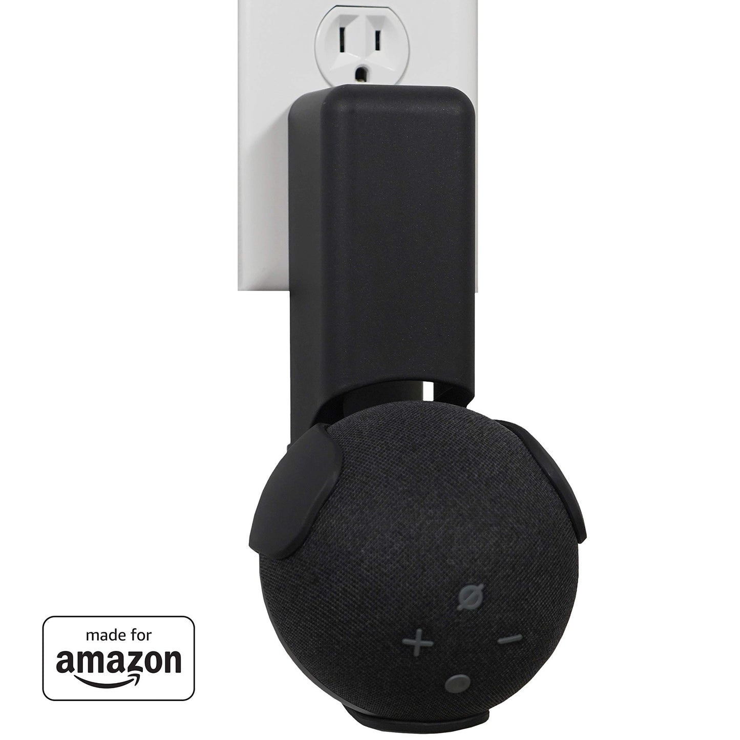 All New, Made For Amazon Outlet Hanger, Black, for Echo Dot (4th generation)