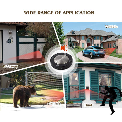 1/2 Mile Long Range Solar Wireless Driveway Alarm Outdoor Weather Resistant Motion Sensor. Protect Outside Property, No Need to Replace Battery