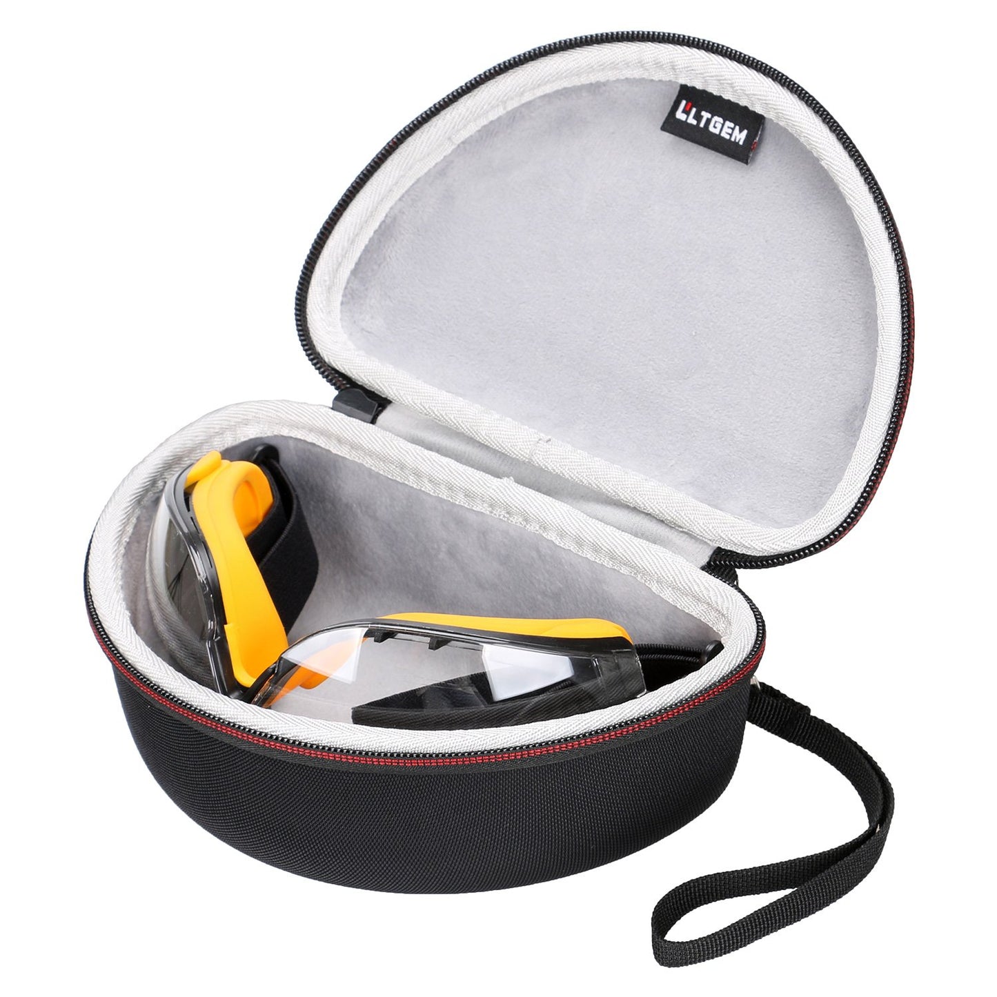 LTGEM Case for DEWALT DPG84/DPG82-11/DPG82-21 Goggle, Tailored Hard Storage Carrying Bag with Hand Strap and Strong Zipper (Case Only)
