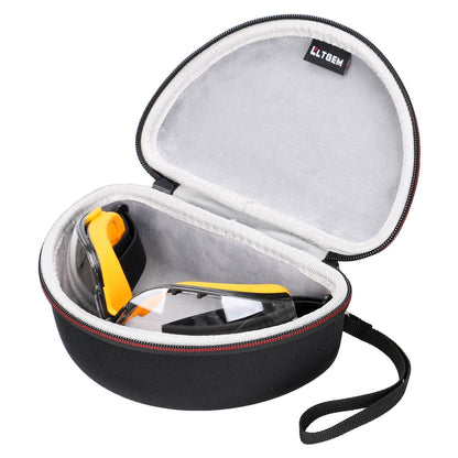 LTGEM Case for DEWALT DPG84/DPG82-11/DPG82-21 Goggle, Tailored Hard Storage Carrying Bag with Hand Strap and Strong Zipper (Case Only)