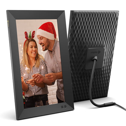 Nixplay 10.1 inch Smart Digital Photo Frame with WiFi (W10F) - Black - Includes 1 Year of Nixplay Plus for Exclusive Print Discounts, Family-Sized Storage and 5 Year Extended Warranty