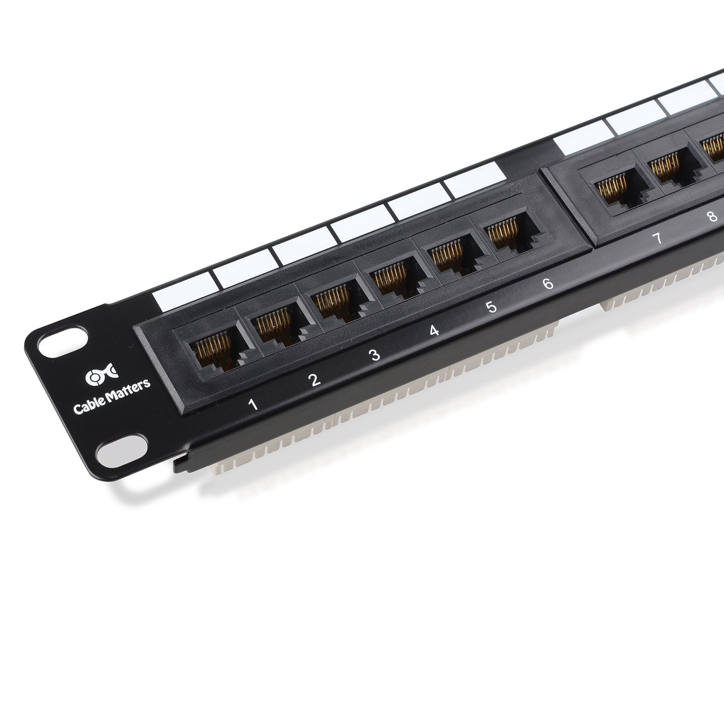 Cable Matters UL Listed Rackmount or Wall Mount 24 Port Network Patch Panel (Cat6 Patch Panel / RJ45 Patch Panel)