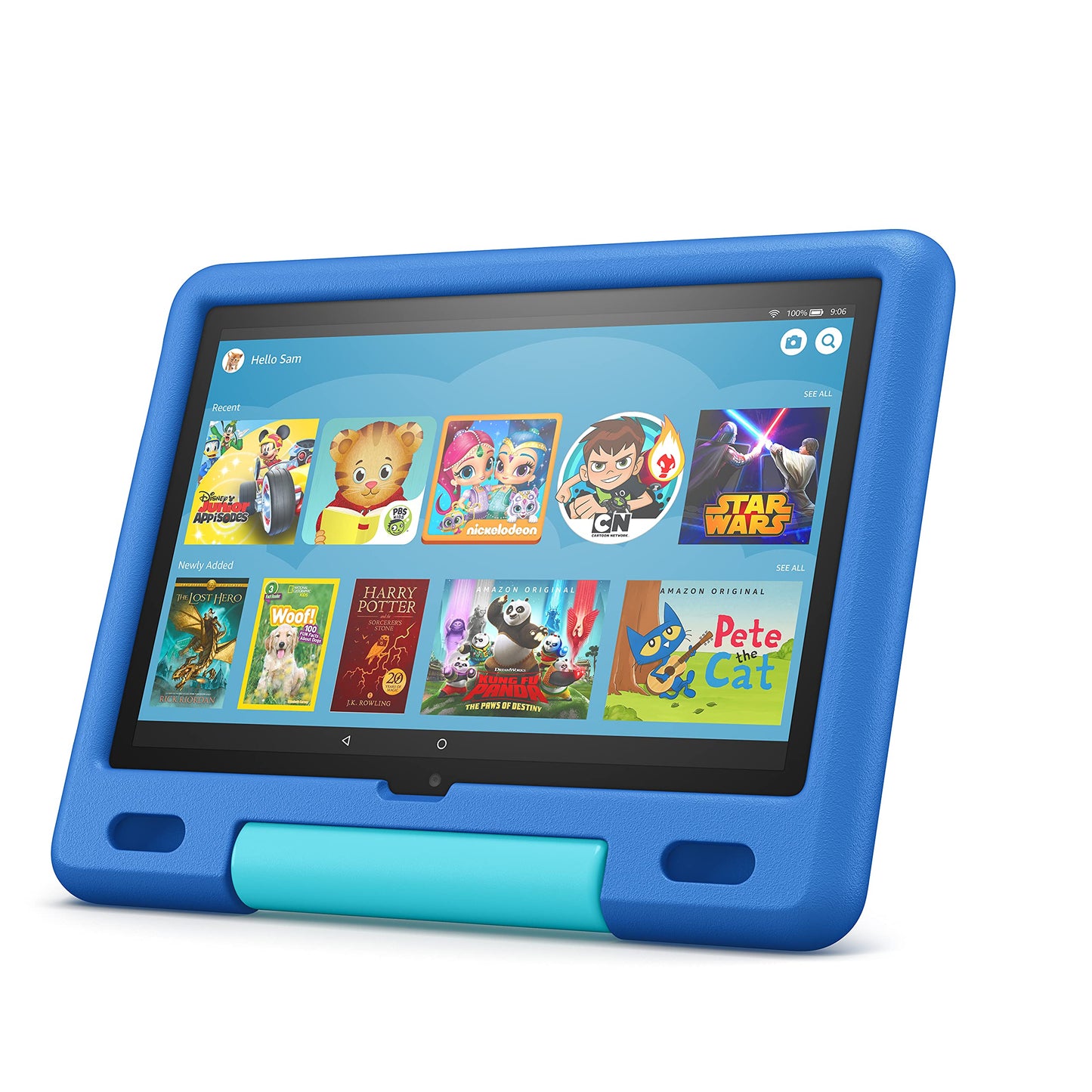 Amazon Kid-Proof Case for Fire HD 10 tablet (Only compatible with 11th generation tablet, 2021 release) – Aquamarine