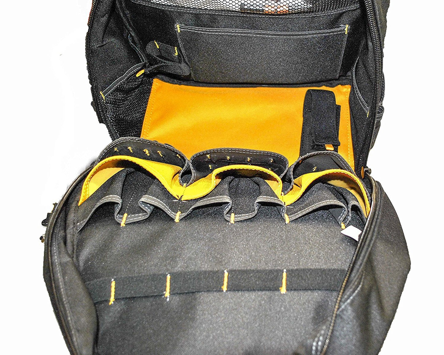 DEWALT DGL523 Lighted Tool Backpack Bag, 57-Pockets