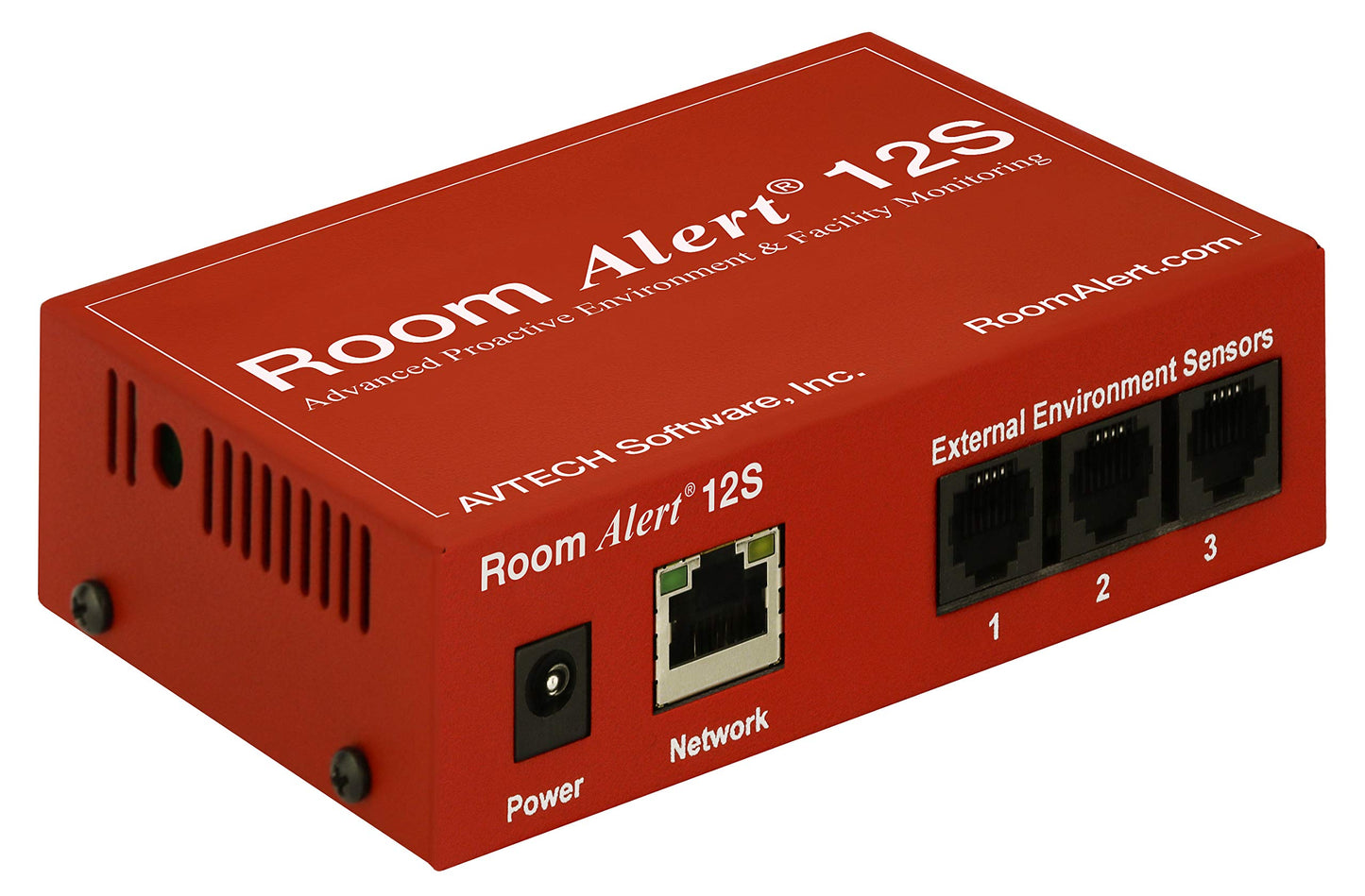 Room Alert 12S Advanced Proactive Environment Monitor – Built-in Temperature Sensor, Supports SSL/TLS, 2048-bit Encryption, SNMP v3, 12 Sensors, 24/7 Alerting & Reporting, Made in USA