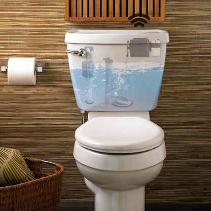 Techo Touchless Toilet Flush Kit with 8” Sensor Range, Adjustable Sensor Range and Flush Time, Automatic Motion Sensor Toilet Flush Kit Powered by Batteries
