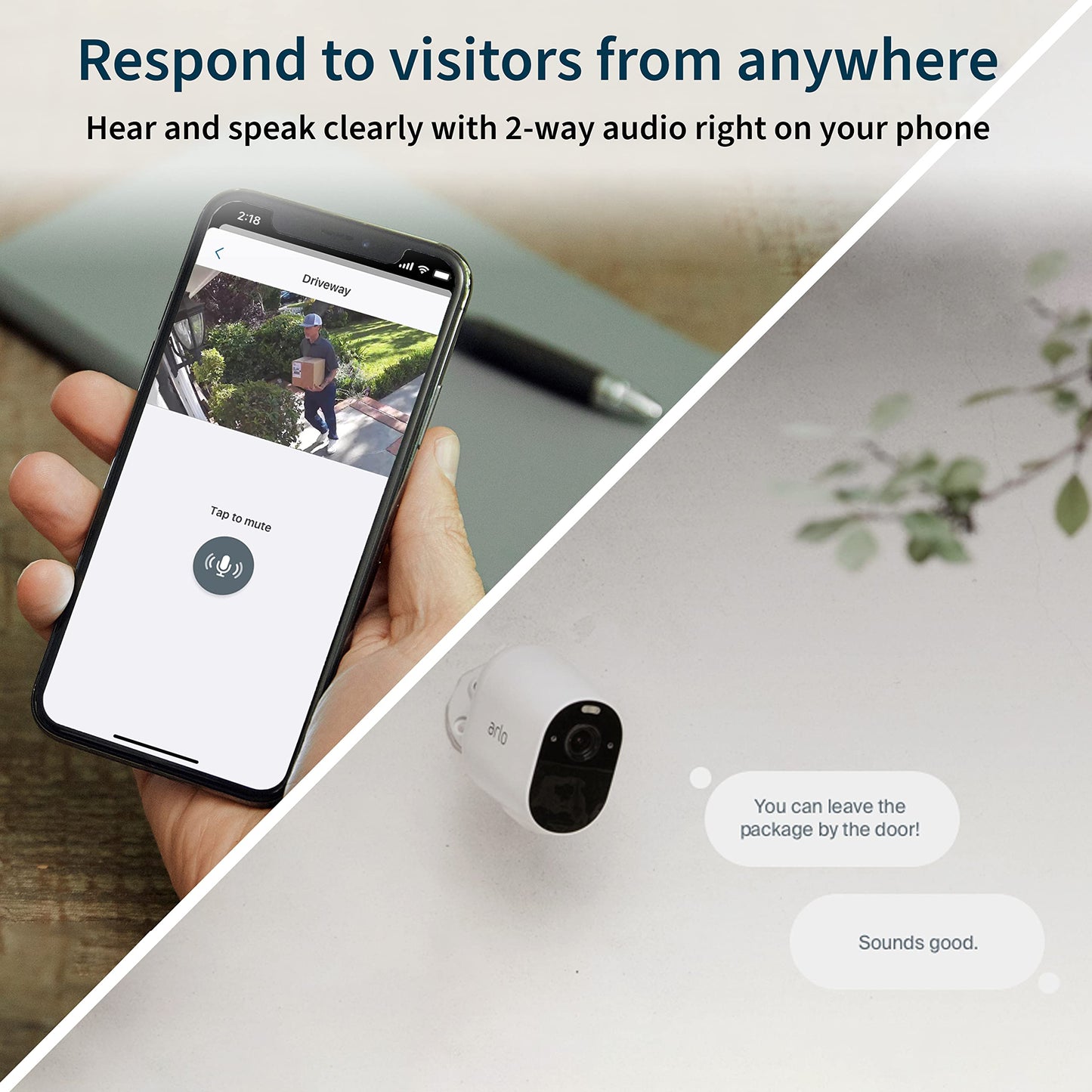 Arlo Essential Spotlight Camera - 3 Pack - Wireless Security, 1080p Video, Color Night Vision, 2 Way Audio, Wire-Free, Direct to WiFi No Hub Needed, Works with Alexa, Black - VMC2330B