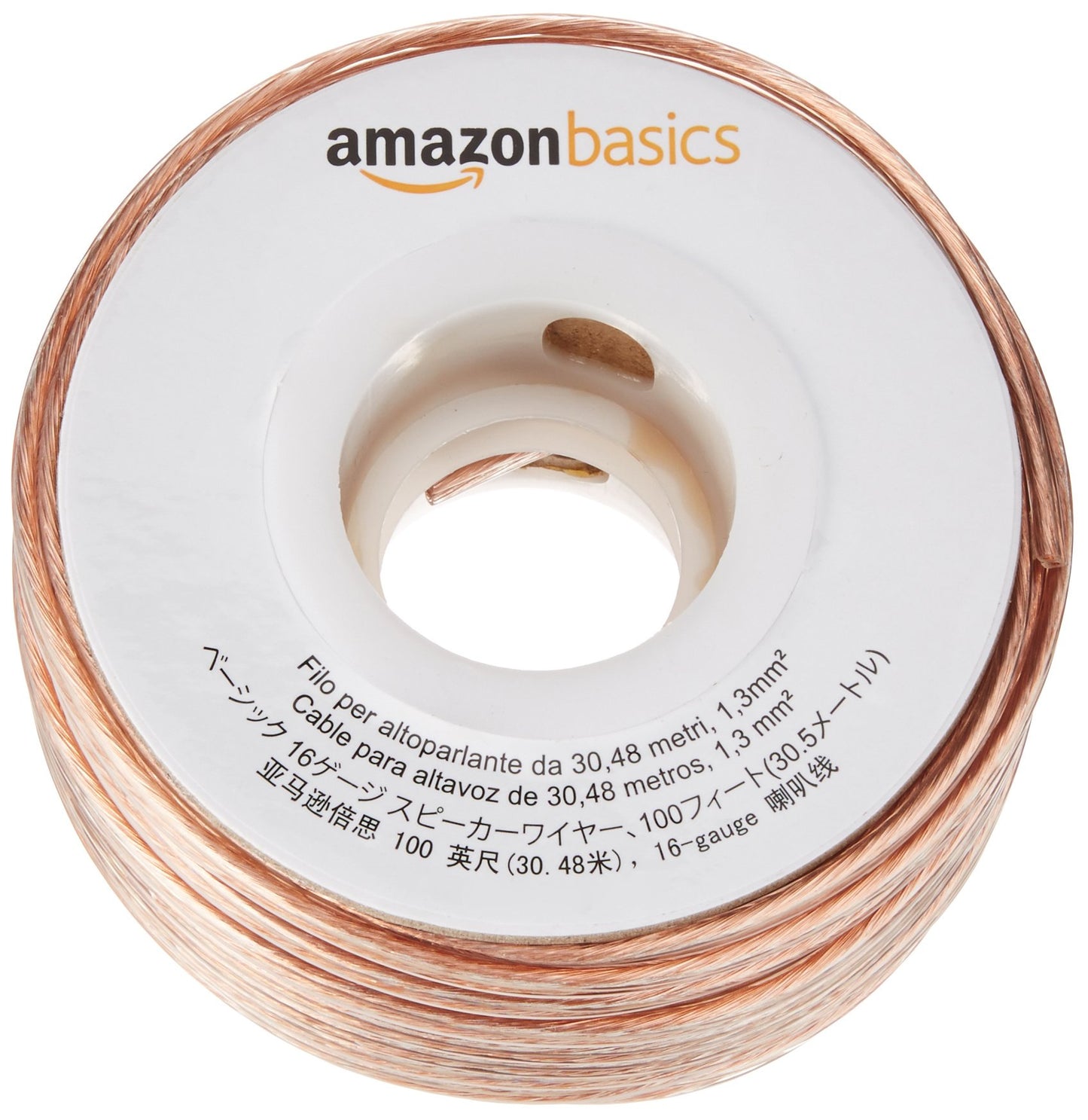 Amazon Basics 16-Gauge Speaker Wire Cable, 100 Feet