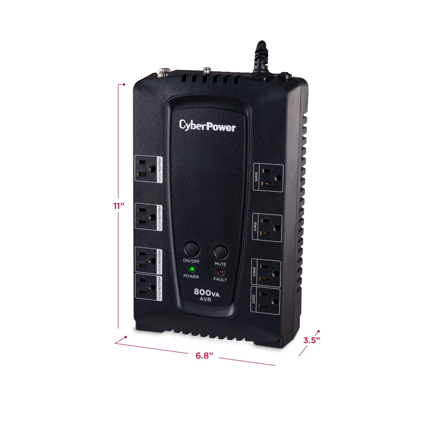 CyberPower CP1500AVRT AVR UPS System, 1500VA/900W, 10 Outlets, Mini-Tower