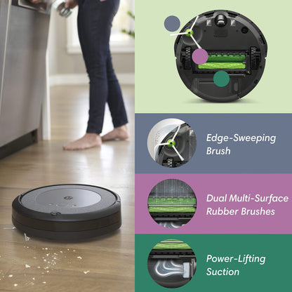 iRobot Roomba i4+ (4552) Robot Vacuum with Automatic Dirt Disposal - Empties Itself for up to 60 Days, Wi-Fi Connected Mapping, Compatible with Alexa, Ideal for Pet Hair, Carpets