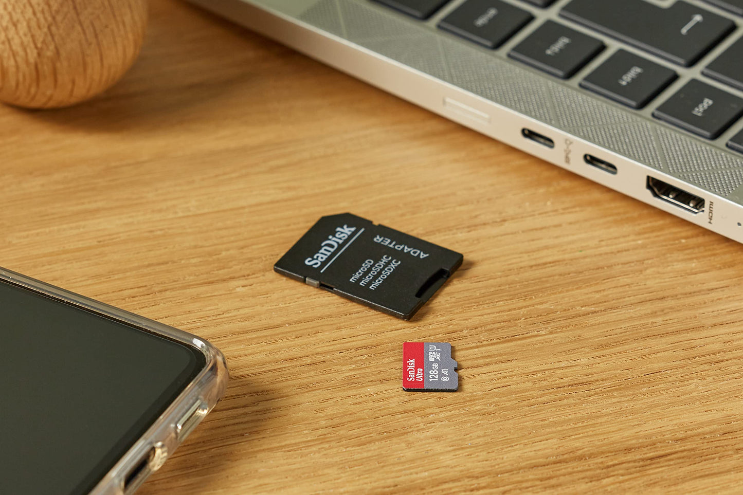 SanDisk 256GB Ultra microSDXC UHS-I Memory Card with Adapter - 120MB/s, C10, U1, Full HD, A1, Micro SD Card - SDSQUA4-256G-GN6MA