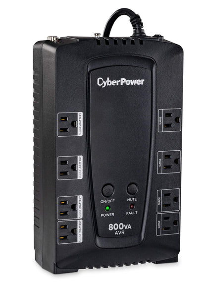 CyberPower CP800AVR AVR UPS System, 800VA/450W, 8 Outlets, Compact