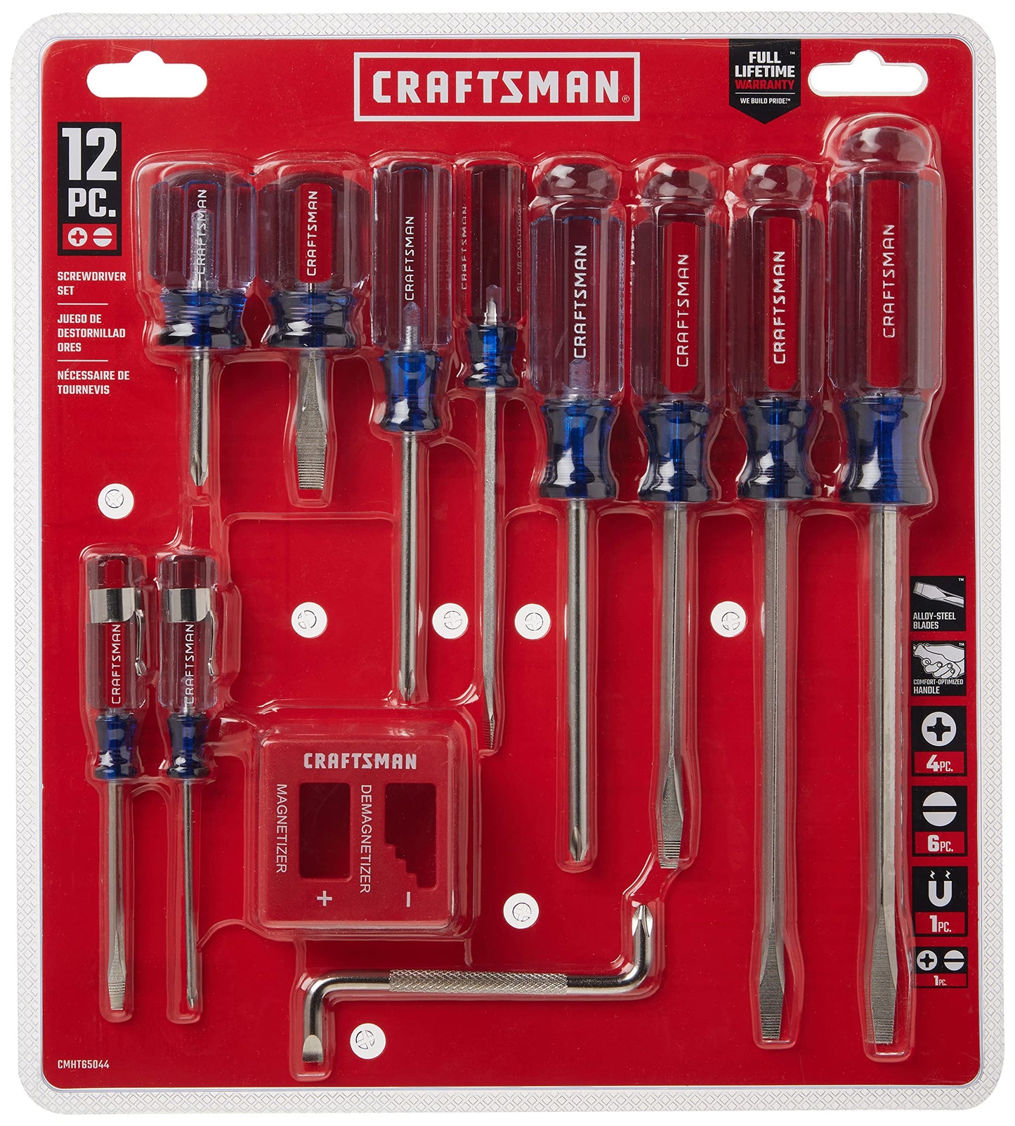 CRAFTSMAN Mechanics Tool Set, SAE / Metric, 135-Piece & Screwdriver Set, Assorted, 12-Piece (CMMT12024 & CMHT65044)