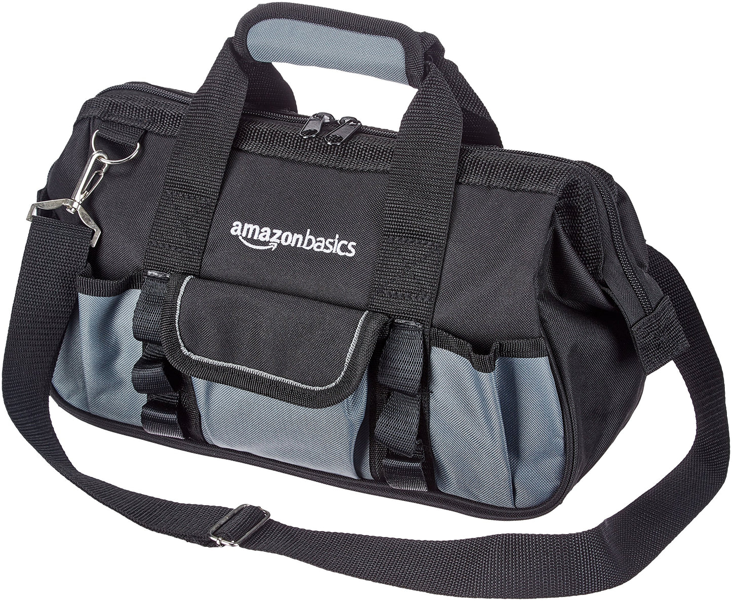 Amazon Basics Durable, Wear-Resistant Base, Tool Bag with Strap, Small (12 Inch)